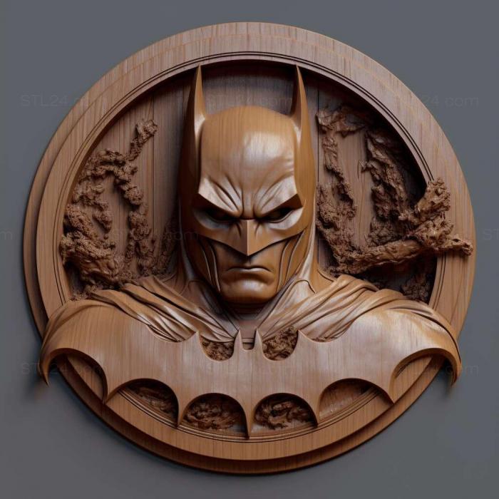 Characters (st batman 3d model 3, HERO_507) 3D models for cnc